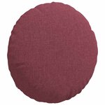 vidaXL Coussins de siège 2 Pièces Bordeaux Ø40 x 13 cm tissu