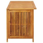 vidaXL Boîte de rangement de jardin 113x50x58 cm Bois d'acacia solide