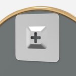 vidaXL Miroir mural Doré Ø 40 cm Rond