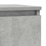 vidaXL Buffet gris béton 57x34x76 cm bois d'ingénierie