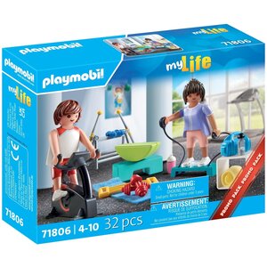 PLAYMOBIL 71806 - My Life Sportifs et matériel de fitness  vélo et haltères