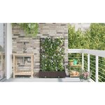 vidaXL Pots de jardin Marron 80 x 40 x 126 cm Acier