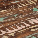 vidaXL Table à dîner Ø110x78 cm Bois de récupération massif et acier