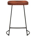vidaXL Tabourets de bar Gavin lot de 2 45x40x63cm bois massif manguier