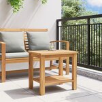 vidaXL Table basse Marron 50 x 35 x 45 cm Bois de teck solide