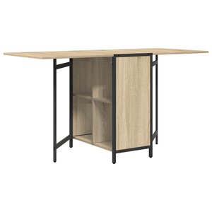 vidaXL Table à dîner 144 x 60 x 75 cm Bois d'ingénierie Chêne Sonoma