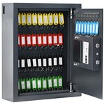 vidaXL Coffre-fort à serrure à clavier Gris gunmetal Acier  Chrome Moyen