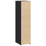 vidaXL Buffet noir 30x41x124 cm bois d'ingénierie