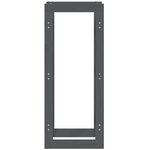 vidaXL Support pour bois de chauffage Gris 41x25x100 cm Bois de pin