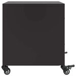 vidaXL Table de chevet noir 36x39x43 5 cm acier