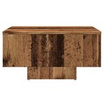 vidaXL Table basse vieux bois 60x60x31 5 cm bois d'ingénierie