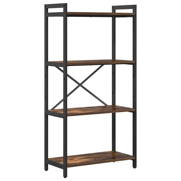 vidaXL Bibliothèque Chêne fumé 60 x 30 x 118 cm Bois d'ingénierie