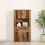 vidaXL Haut de Buffet Bois ancien 80 x 33 x 150 cm Bois d'ingénierie
