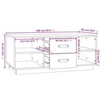 vidaXL Table basse Blanc 100x50x41 cm Bois massif de pin