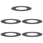 vidaXL Anneaux d'arbre plats 5 Pièces Anthracite Ø40 / 70 cm Acier