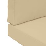vidaXL Coussin de canapé d'extérieur 2 Pièces Beige Polyester