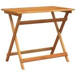 Ensemble Bistro de Jardin Pliable 4 Pièces en Bois Massif d'Acacia vidaXL