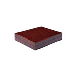 Coffret Volterra acajou pour 24 lingots d'or sous blister.