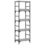 vidaXL Bibliothèque sonoma gris 50x33x153 cm bois d'ingénierie