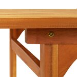 vidaXL Table à dîner de jardin 280x90x75 cm Bois d'acacia massif