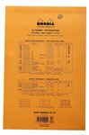 Bloc ORANGE N°19 21x31,8cm 80F agrafées 80g Q.5x5 RHODIA