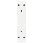 vidaXL Pieds de table basse 2 pièces Blanc 28 x (42-43 3) cm Acier