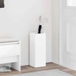vidaXL Porte-parapluie Blanc 20 x 20 x 55 5 cm Bois d'ingénierie