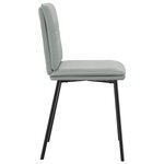 vidaXL Chaises à manger lot de 2 Gris clair Velours