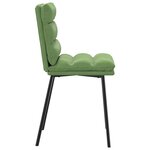 vidaXL Chaises à manger lot de 2 Vert clair Velours