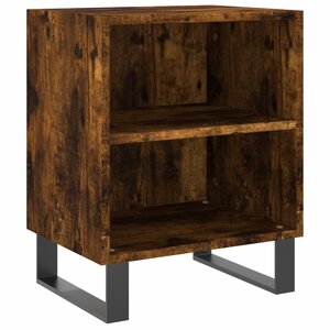 vidaXL Table de chevet chêne fumé 40x30x50 cm bois d'ingénierie