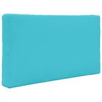 vidaXL Coussin de canapé d'extérieur 3 Pièces Turquoise Polyester