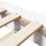 vidaXL Cadre de lit Blanc 80 x 200 cm Bois d'ingénierie