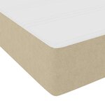 vidaXL Cadre de lit Vert gris clair 90 x 190 cm