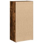 vidaXL Bibliothèque chêne fumé 40x24x77 cm bois d'ingénierie
