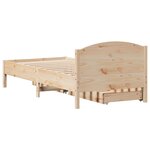 vidaXL Cadre de lit sans matelas 90x200 cm bois de pin massif