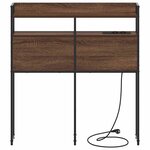 vidaXL Tête de lit avec étagère Chêne marron 90 cm Bois d'ingénierie