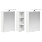 vidaXL Ensemble de Meubles de Salle de Bain 3 Pièces 106 x 16 x 62 5 cm