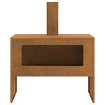 vidaXL Braise Marron 80 x 50 x 96 cm Acier résistant aux intempéries