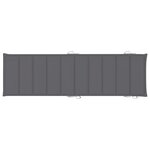 vidaXL Chaises longues lot de 2 avec table et coussins Acacia solide