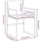 vidaXL Ensemble de Salle à Manger de Jardin 9 Pièces avec Coussins Blanc Textilène et Acier