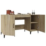 vidaXL Bureau Chêne sonoma 140x50x75 cm Bois d'ingénierie
