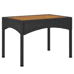 vidaXL Ensemble à manger de jardin 4 Pièces avec coussins noir