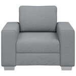 vidaXL Canapé Gris clair 100 x 80 x 82 cm tissu