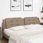 vidaXL Coussin de tête de lit Zadar cappuccino 200 cm similicuir