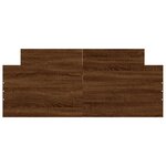 vidaXL Cadre de lit tête de lit et pied de lit chêne marron 120x190 cm