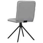 vidaXL Chaises à manger lot de 4 gris clair tissu