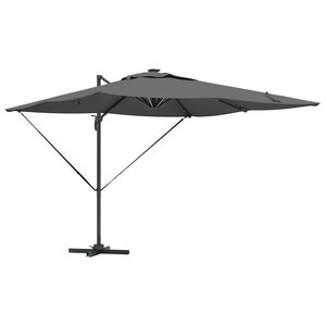 vidaXL Parasol 286 x 285 x 270 cm Aluminium