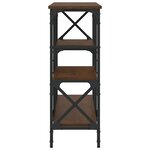 vidaXL Table console chêne marron 150x29x76 5 cm bois d'ingénierie