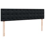 VidaXL Cadre de lit ottoman avec matelas noir 180x200 cm velours
