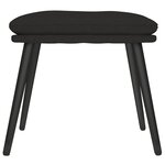 vidaXL Repose-pied Noir 45x29 5x35 cm Tissu